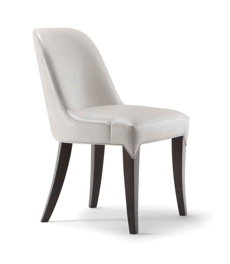 ALYSON SIDE CHAIR 048 S, Sinuous and welcoming chair