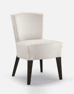 Art. 1220, Dining chair, in wood, padded, for hotel