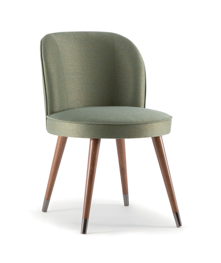 CANDY SIDE CHAIR 061 S, Chair with enveloping and soft lines
