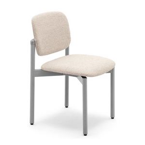 Cosmo 06411, Stackable chair in solid wood, padded