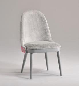 DALIA chair 8777S, Upholstered chair, with clean lines