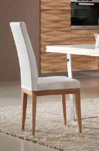 Diamante Art. 91.0125, Walnut chair, for dining rooms contemporary