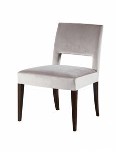 Downtown chair, Upholstered chair in solid beech