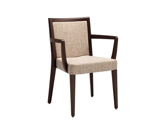 Fan 216, Chair with armrests, stackable, upholstered