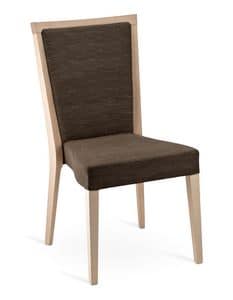 FRIDA, Stackable chair in wood, perfect for contract use