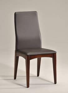 KARINA 2 chair 8478S, Dining chair in natural wood, simple design