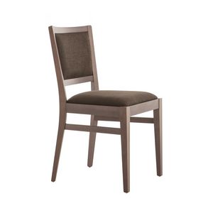MP472G, Stylish wooden chair, padded