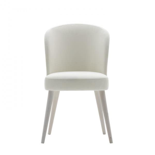 Rose 03011, Chair in foam, with turned legs and seat belted