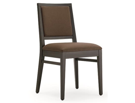 Saba-S1, Padded wooden chair, for restaurants and hotels