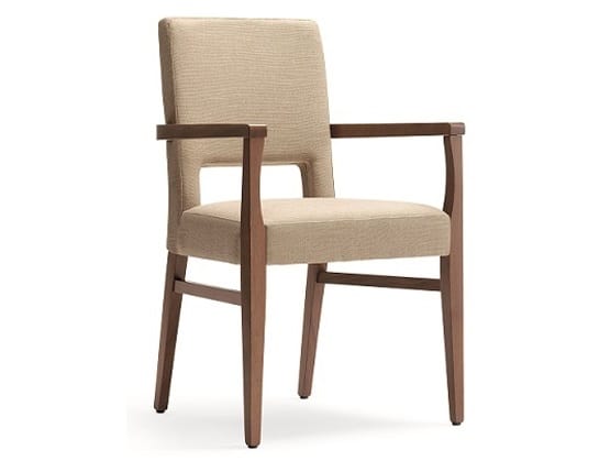 Selene-P, Chair with armrests recommended for hotels, restaurants and bars