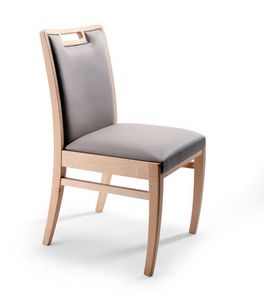 Serena 1, Wooden chair, ideal for contract use