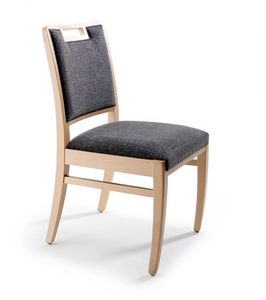 Serena, Upholstered chair, wooden structure
