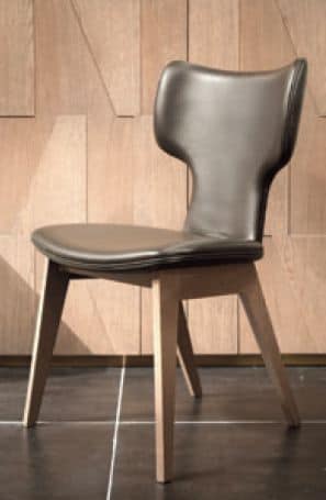 Slash Art. 92.0366, Upholstered chair for contract and home environments