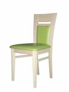 Susy IMB, Wooden chair, in modern style for contract use