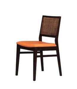 330 C, Beech chair with cane back for pizzeria