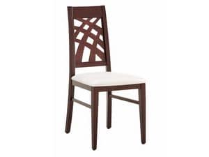 SE 490 / D, Dining chair, linear, in wood, to Stays