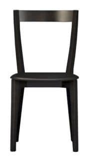 Us Gioy, Black modern chair suited for kitchen, wooden chair for bar and restaurant