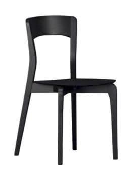 Us Isotta, Wooden chair for kitchen, modern chair for bar
