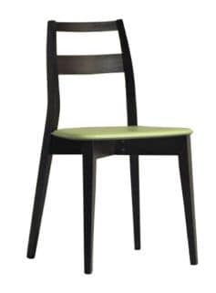 Us Tris, Modern chair for restaurants, wooden chair for kitchen