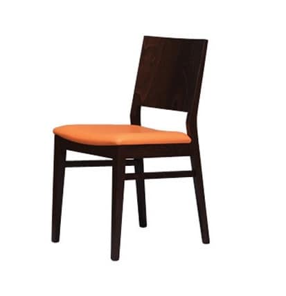 330, Elegant chair with an upholstered seat, for breakfast room