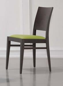 330, Elegant chair with an upholstered seat, for breakfast room