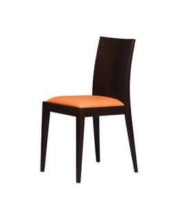 331, Chair with smooth wooden back, for bakery