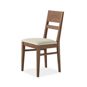 Dana, Wooden chair, seat with padding