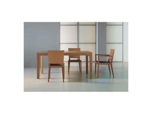 GEMINA/I, Chair in beech or oak wood, for dining rooms