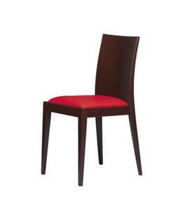 M07, Chair in beech wood, for elegant living and bars