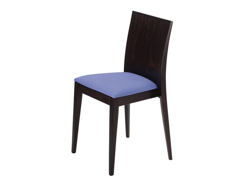 Masha/S/imb, Padded stackable chair, for bars and restaurants