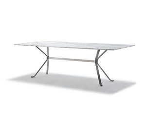 Crab rectangular, Dining table with marble top