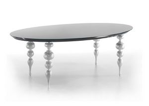 Michelangelo, Table with tempered glass top