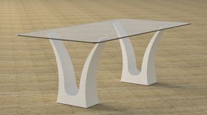 Victory, Dining table with double stone base