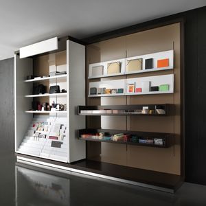 Revolution - wall unit for tobacconists and stationers, Modular display furniture, for stationers and tobacconists