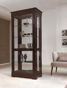 Alexander, Display cabinet in cherrywood, with two side doors