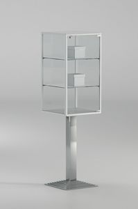 ALLdesign plus 3/PFP - 4/PFP, Display cabinet with lock, with three shelves