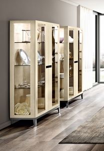 Ambra display cabinet, Showcases with a contemporary design