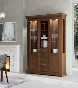 Art. 9205, Wooden showcase for elegant dining rooms