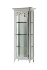 Art. AX101 + Art. AX102, Classic display cabinet with 1 door, made in Italy