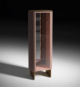 Dobos Cupboard Display Art. EDO010 - EDO011, Showcase with a modern and imposing appearance