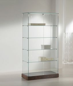 Laminato 130/CC, Display cabinet with glass shelves