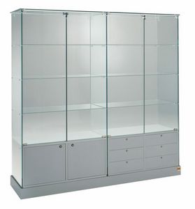 Laminato 160/CM, Large showcase with doors and drawers