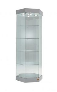 Laminato 201/FL, Elegant hexagonal display cabinet