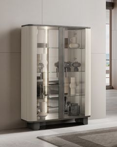 PERLA display cabinet with two doors, Display cabinet for refined environments