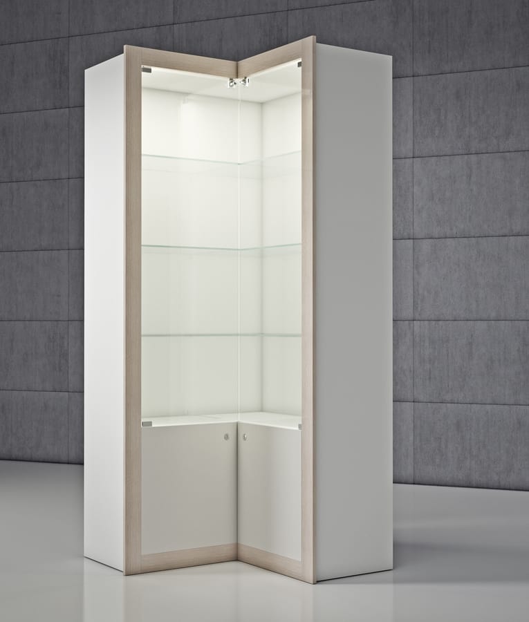 Quadratum Frame QF/AA, Corner cabinet with cabinet with doors
