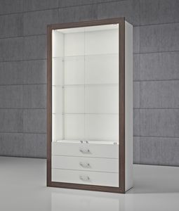 Quadratum Frame QF/SC, Modular showcase with drawers and doors