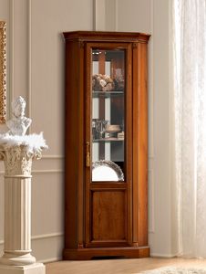 Treviso corner display cabinet, Corner showcase with a classic design