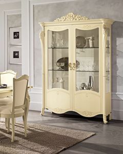 Viola display cabinet, Showcase in neoclassical style