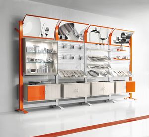 Contemporary - modular wall unit for household stores, Modular wall displays for houseware shops