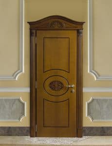 Art. 49500 Puccini, Pantograph door in wood, in luxurious classic style